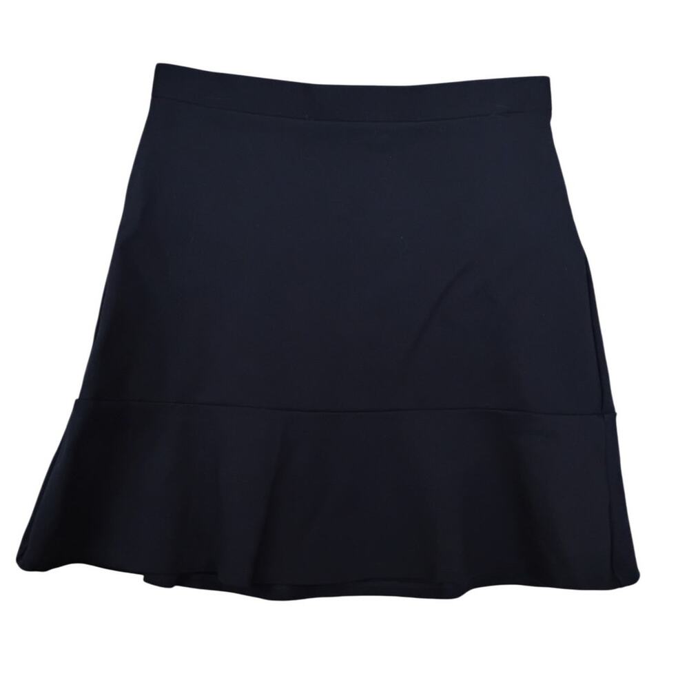 Loft Flutter Mini Skirt Size Small Navy Blue Pull On 70% Rayon